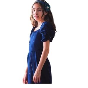 Janie and Jack Velvet Wide Leg Jumpsuit Size 10